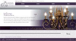 Desktop Screenshot of karma-salonandspa.com